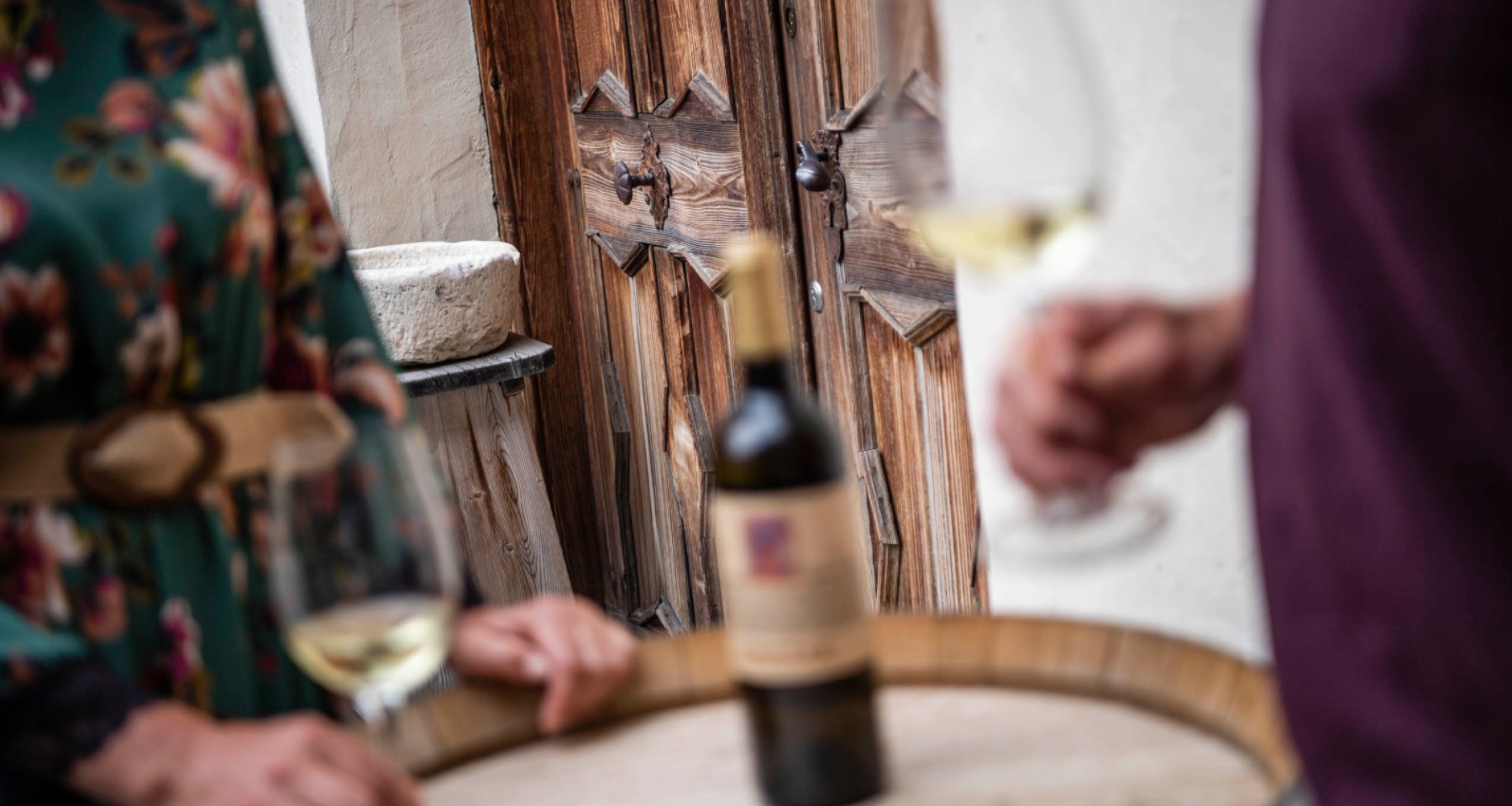 Wein auf dem Tisch - Matillhof